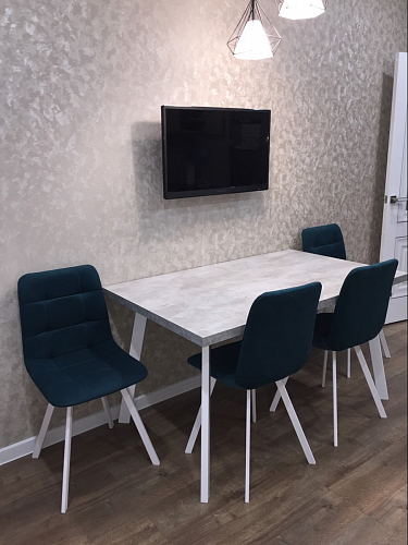 Стул на металлокаркасе Чилли горчичный / черный фото покупателя 1461