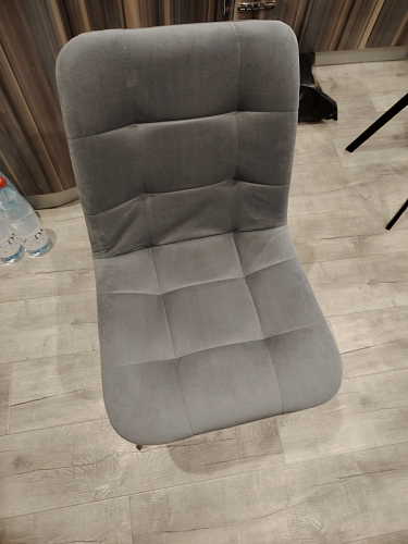 Стул на металлокаркасе Чилли К темно-серый (velutto 32) / черный фото покупателя 517