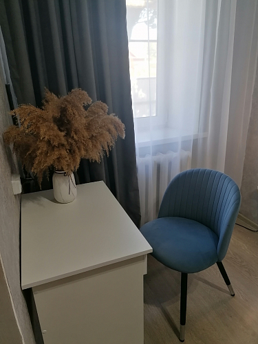 Стул на металлокаркасе Gabi 1 light blue / black / gold фото покупателя 815