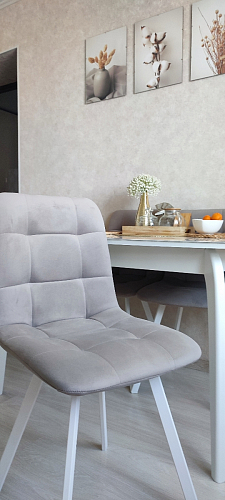 Комплект стульев Чилли 4 шт темно-серый / черный фото покупателя 456