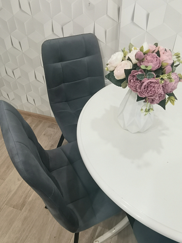 Стул на металлокаркасе Чилли зеленый / черный фото покупателя 1033