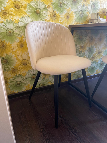 Стул на металлокаркасе Gabi 1 light purple / black фото покупателя 244