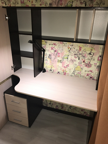 Письменный стол КСТ-16 левый венге / беленый дуб фото покупателя 144