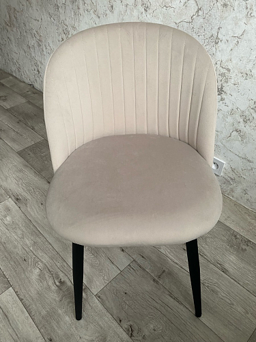 Стул на металлокаркасе Gabi 1 dark gray / black фото покупателя 290