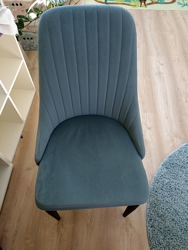 Стул на металлокаркасе Kora light blue / white фото покупателя 86