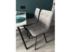 Стул на металлокаркасе Чилли светло-серый / черный фото покупателя 583