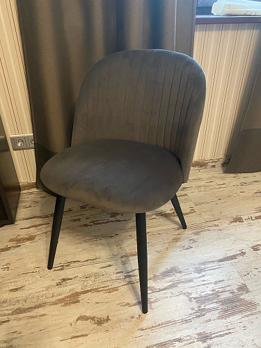 Стул на металлокаркасе Gabi 1 light purple / black / gold фото покупателя 33