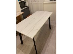 Деревянный стол Барон О 200 х 90 черная пленка шагрень / белый фото покупателя 70