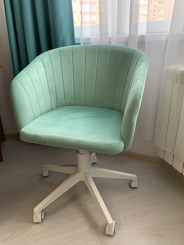 Компьютерное кресло Тибо confetti chocolate / белый фото покупателя 168