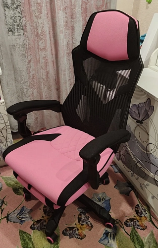 Компьютерное кресло Brun pink / black фото покупателя 2