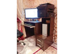 Компьютерный стол Джаз-24 левый белый фото покупателя 55