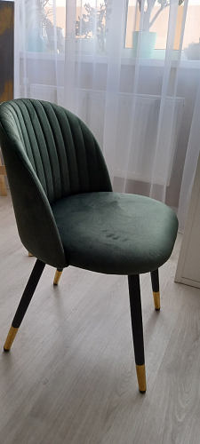 Стул на металлокаркасе Gabi beige / black / gold фото покупателя 934