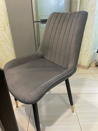 Стул на металлокаркасе Seda 1 green / gold / black фото покупателя 76