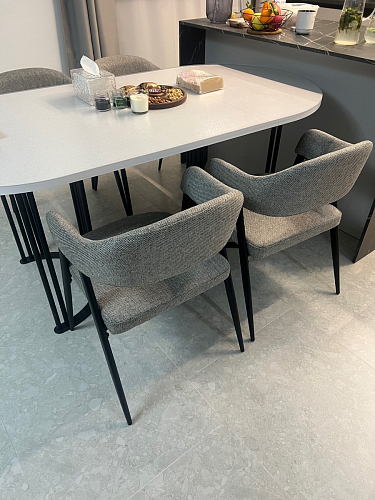 Стул на металлокаркасе Twin gray / black фото покупателя 32