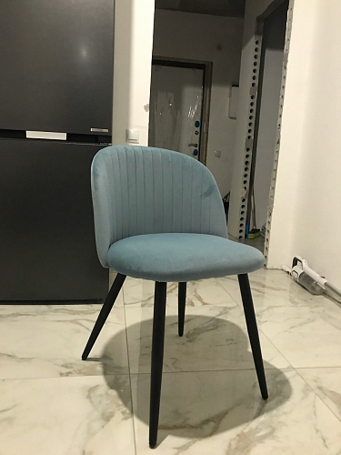 Стул на металлокаркасе Gabi 1 light purple / black фото покупателя 424