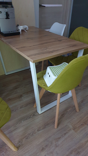 Стол Лота Лофт 140 25 мм черный матовый / бетон фото покупателя 803