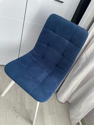 Стул на металлокаркасе Чилли синий / белый фото покупателя 775