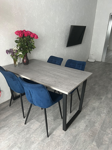 Деревянный стол Лота Лофт 140х80 дуб крафт табачный / черный матовый фото покупателя 887