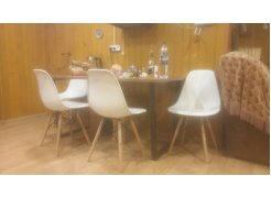 Стол Лота Лофт 120 25 мм сабия / черный матовый фото покупателя 5