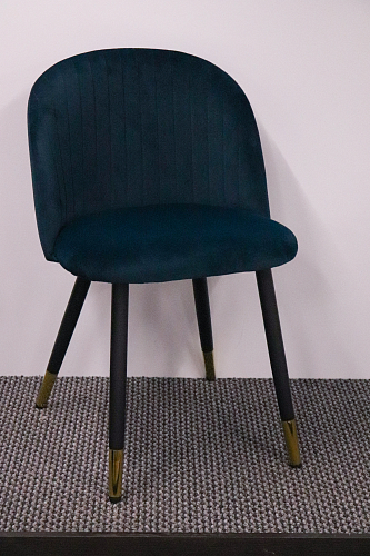 Стул на металлокаркасе Gabi dark beige / black / silver из шоурума 3