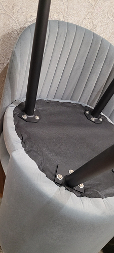 Стул на металлокаркасе Gabi gray / black фото покупателя 736