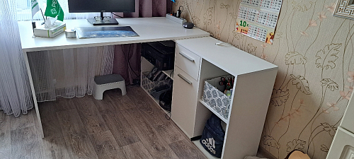 Письменный стол Лайт 03.245F белый гладкий 101 фото покупателя 13