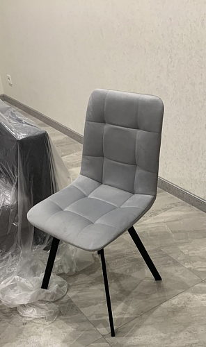 Стул на металлокаркасе Чилли черный / зеленый фото покупателя 859