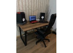 Стол Лота Лофт 140 25 мм юта / белый матовый фото покупателя 8