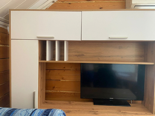 Письменный стол Лайт 03.243 дуб золотой (craft) / белый премиум фото покупателя 75