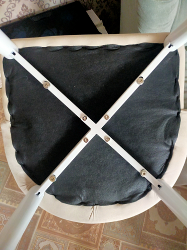 Стул на металлокаркасе Kora beige / black фото покупателя 197