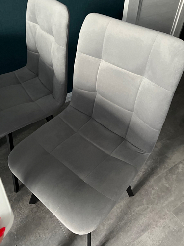 Комплект стульев Чилли 4 шт темно-серый / черный фото покупателя 582