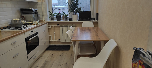 Стол Тринити Лофт 120 32 мм дуб галифакс табако / черный матовый фото покупателя 34