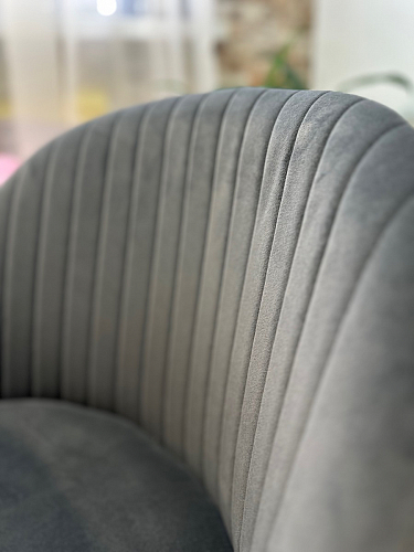 Стул на металлокаркасе Gabi 1 light blue / black / gold фото покупателя 347