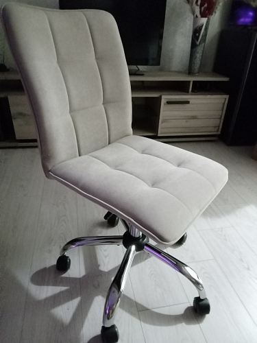 Компьютерное кресло One/Ван флок бежевый 7 фото покупателя 15