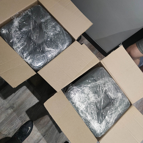 Барный стул Лофт ткань канди грей / черный матовый фото покупателя 38