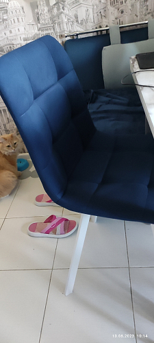 Стул на металлокаркасе Чилли бежевый / белый каркас фото покупателя 99