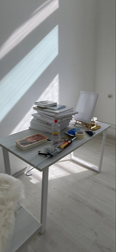 Деревянный стол Лота Лофт 140х80 дуб крафт табачный / черный матовый фото покупателя 221