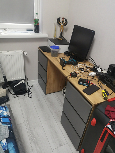 Письменный стол Элла ПС 02 белый / белый фото покупателя 5