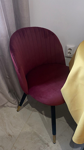 Стул на металлокаркасе Gabi-1 wine red / black фото покупателя 409