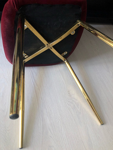 Стул на металлокаркасе Dabl 01 champagne / gold фото покупателя 164