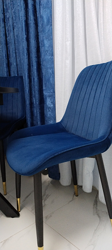 Стул на металлокаркасе Seda 1 latte / black / gold фото покупателя 41