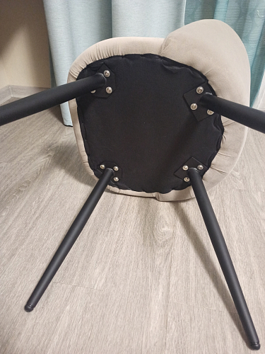 Стул на металлокаркасе Gabi latte / gold / black фото покупателя 314