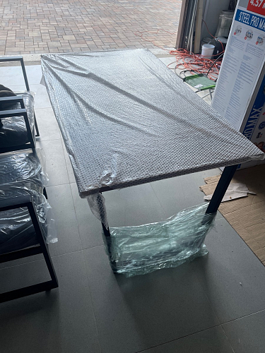 Стол раскладной Лота Лофт 120 25 мм юта / черный матовый фото покупателя 42