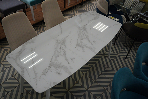 Стул на металлокаркасе Kora light purple / black из шоурума 16