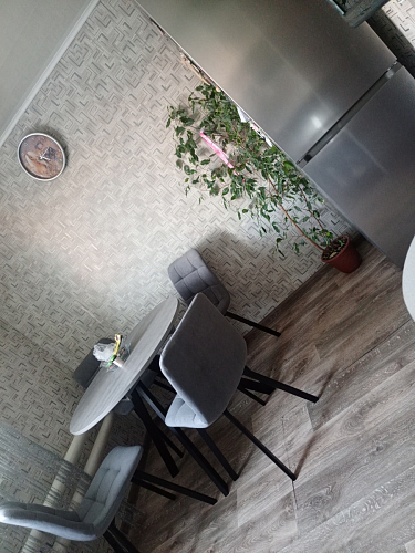 Стул на металлокаркасе Чилли синяя ткань / белый фото покупателя 367