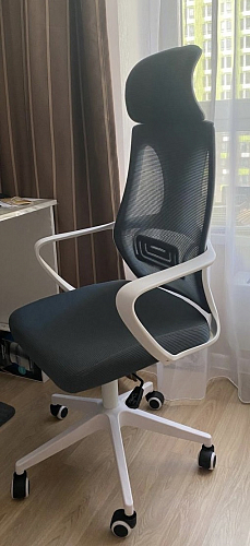 Компьютерное кресло Golem dark gray / gray / white фото покупателя 46