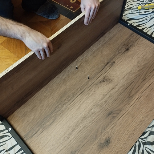 Письменный стол Клер Лофт черный матовый / бетон фото покупателя 14