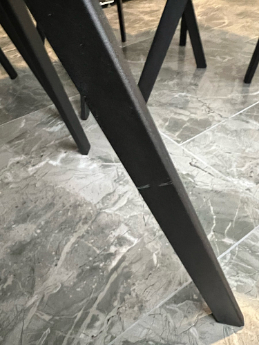 Стул на металлокаркасе Чилли синяя ткань / белый фото покупателя 992