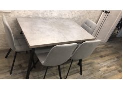 Стул на металлокаркасе Чилли светло-серый / черный фото покупателя 106