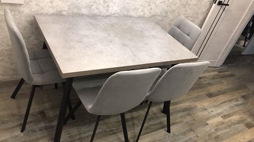 Стул на металлокаркасе Чилли К черный / зеленый фото покупателя 106